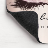 バラピンクグリッタースパ美しい発汗伸張肌 マウスパッド (コーナー)