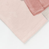 バラピンクグリッター効果2人の女の子レターノート フリースブランケット (角)