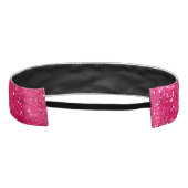 バラピンクグリッター アスレチックヘッドバンド (裏面)