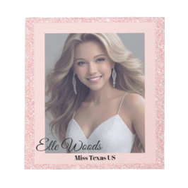 バラピンクグリッツオートグラフパッド ノートパッド