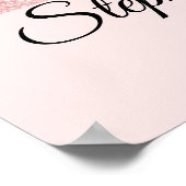 バラピンクグリッツページャントドアバナー ポスター (角)