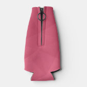 バラピンクジオメトリックメッシュパターンモノグラム ボトルクーラー (裏面)