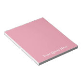 バラピンクテンプレート ノートパッド (アングル)