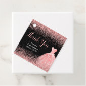 バラピンクドレスフェイクグリッターキンセアニェラ フェイバータグ (インサイチュ)