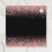 バラピンクドレスフェイクグリッターキンセアニェラ フェイバータグ (裏面)