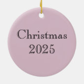 バラピンクバロック華美の葉 セラミックオーナメント (裏面)