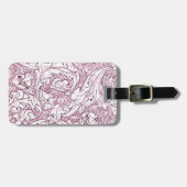 バラピンクバロック華美の葉 ラゲッジタグ (正面横)