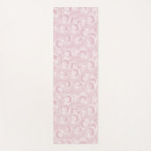 バラピンクパターン ヨガマット (正面)