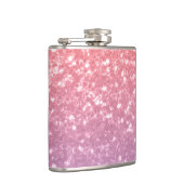 バラピンクパープルラベンダーフェイクスパークルグリッター フラスク (右)