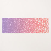 バラピンクパープルラベンダーフェイクスパークルグリッター ヨガマット (正面(横))