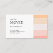 バラピンクピーチ移動アナウンスメントカード エンクロージャーカード (正面)