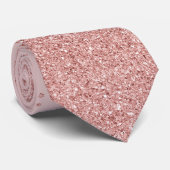 バラピンクフェイクグリッタースパーク結婚ズ ネクタイ (ロール)