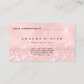 バラピンクブラックラッシュ伸展化粧グリッター 予約カード (裏面)