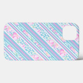 バラピンクブルーストライプサムスンギャラクシーノート4ケース Case-Mate iPhoneケース (裏面 (横))