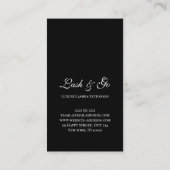 バラピンクメイクアップアーティストラッシュエクステンションDrips Black 名刺 (裏面)