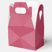 バラピンクライトジオメトリメッシュパターン フェイバーボックス (オープン)