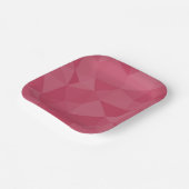 バラピンクライトジオメトリメッシュパターン ペーパープレート (傾斜あり)