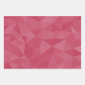 バラピンクライトジオメトリメッシュパターン ラッピングペーパーシート (正面)