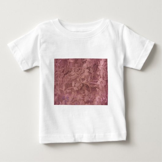 バラピンクレース ベビーTシャツ (正面)