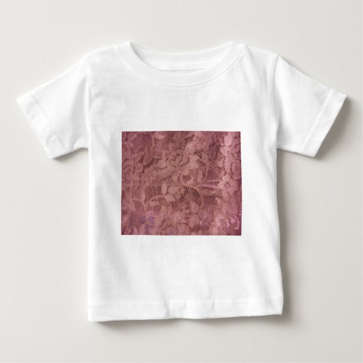 バラピンクレース ベビーTシャツ (正面)