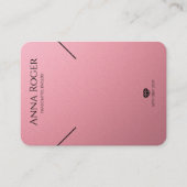 バラピンクロゴネックレスイヤリングディスプレイカード コーリングカード (正面)