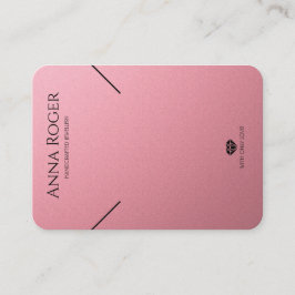 バラピンクロゴネックレスイヤリングディスプレイカード コーリングカード