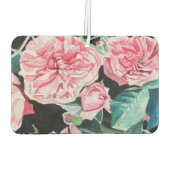 バラピンクローズ後を追フローラあなたの喜びパターン カーエアーフレッシュナー (裏面)