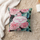 バラピンクローズ後を追フローラあなたの喜びパターン クッション (ブランケット)