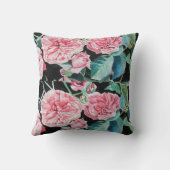 バラピンクローズ後を追フローラあなたの喜びパターン クッション (裏面)