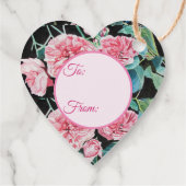 バラピンクローズ後を追フローラあなたの喜びパターン フェイバータグ (裏面)