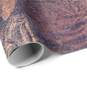 バラピンクローズ金ゴールドメタリックフローラブルゴーニュプラム ラッピングペーパー (ロールコーナー)