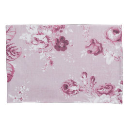 バラピンクヴィンテージ植物性フローラトワールNo.5 枕カバー