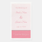 バラピンク永遠にエレガントな結婚式を始める (正面)