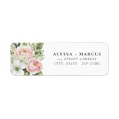 バラピンク赤面フローラカップル名 ラベル (正面)