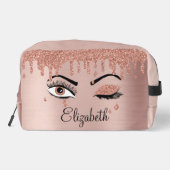 バラピンク金ゴールドまつげ滴下グリッター ドップキット (裏面)