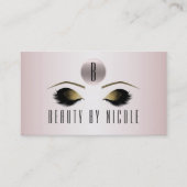 バラピンク金ゴールドメイクアップアイズ顧客ロイヤリティカード ロイヤリティカード (正面)