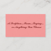 "バラピンク"は…です 名刺 (裏面)