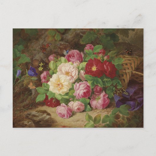 バラピースアットザフォレストフロア&蝶 ポストカード (正面)