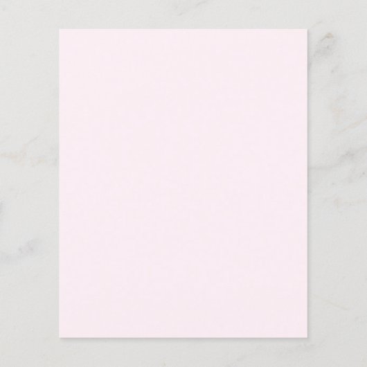 バラピーチフローラ緑化アーチ結婚式招待状 (裏面)