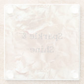 バラピーチ金ゴールドグラム ガラスコースター (裏面)