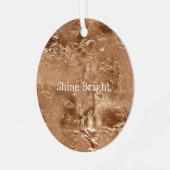 バラピーチ金ゴールドグラム メタルオーナメント (正面左)