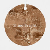 バラピーチ金ゴールドグラム メタルオーナメント (正面)