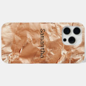 バラピーチ金ゴールドグラム Case-Mate iPhoneケース (裏面 (横))