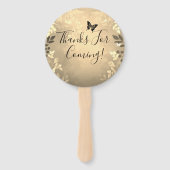 バラファンシーキンセアニェラ金ゴールド優先バッグ ハンドファン (裏面)