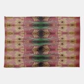 バラファンシー納屋の赤茶タオル キッチンタオル (横)