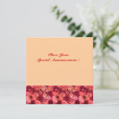 バラフィールドモノグラム、赤ピンクのライトオレンジ 案内状 (スタンド正面)