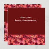 バラフィールドモノグラム、赤ピンク 案内状 (正面/裏面)