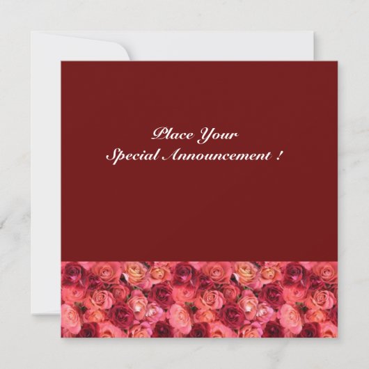 バラフィールドモノグラム、赤ピンク 案内状 (正面)