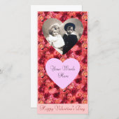 バラフィールド、明るい赤鮮やか色ピンク シーズンカード (正面/裏面)