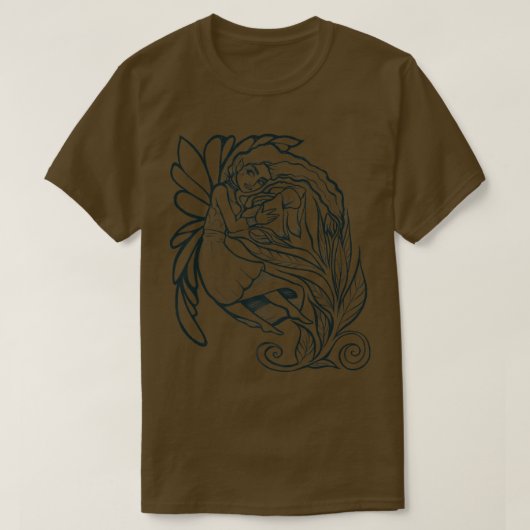 バラフェアリー女神アート Tシャツ (デザイン正面)